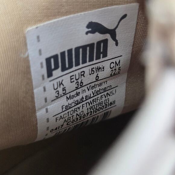 PUMA Fenty x Trainer Hi Sesame - Size 6 Womens Athletic High Top Sneaker Casual - Picture 6 of 7